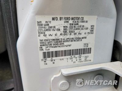 Zdjęcie 12 z 12 samochodu: 2012 FORD F250 SUPER DUTY VIN:1FT7W2BT6CED12797 - miniatura