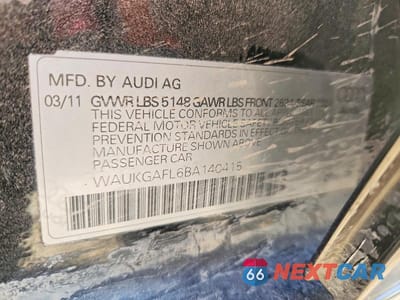 Zdjęcie 13 z 13 samochodu: 2011 AUDI S4 PRESTIGE VIN:WAUKGAFL6BA140415 - miniatura