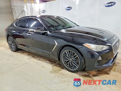 Czwarte zdjęcie samochodu z boku: 2019 GENESIS G70 ADVANCED VIN:KMTG64LA4KU020466 - miniatura