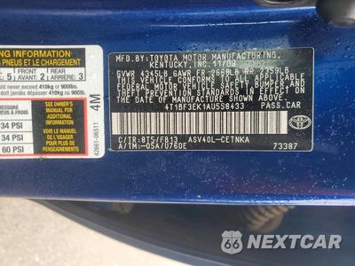 Zdjęcie 12 z 12 samochodu: 2010 TOYOTA CAMRY LE VIN:4T1BF3EK1AU558433 - miniatura