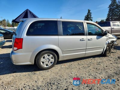 Trzecie zdjęcie samochodu z tyłu: 2011 DODGE GRAND CARAVAN EXPRESS VIN:2D4RN4DG9BR613575 - miniatura