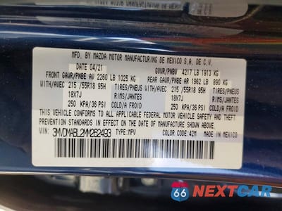 Zdjęcie 13 z 13 samochodu: 2021 MAZDA CX-30 SELECT VIN:3MVDMABL2MM262493 - miniatura