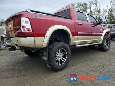 Trzecie zdjęcie samochodu z tyłu: 2012 DODGE RAM 1500 LONGHORN VIN:1C6RD7PT6CS255045 - miniatura