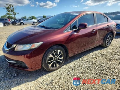2013 HONDA CIVIC EX 19XFB2F8XDE018726 - główne zdjęcie licytacji z USA - miniatura
