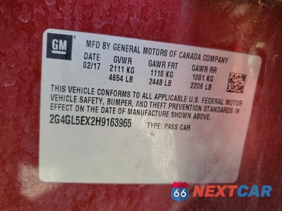 Zdjęcie 12 z 12 samochodu: 2017 BUICK REGAL SPORT TOURING VIN:2G4GL5EX2H9163965 - miniatura