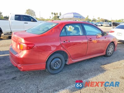 Trzecie zdjęcie samochodu z tyłu: 2009 TOYOTA COROLLA S VIN:1NXBU40E59Z080879 - miniatura