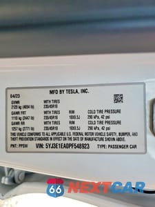 Zdjęcie 12 z 12 samochodu: 2023 TESLA MODEL 3 VIN:5YJ3E1EA0PF548923 - miniatura