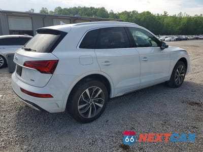 Trzecie zdjęcie samochodu z tyłu: 2021 AUDI Q5 PREMIUM PLUS VIN:WA1BAAFY6M2059387 - miniatura