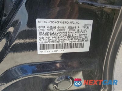 Zdjęcie 12 z 12 samochodu: 2019 ACURA ILX PREMIUM VIN:19UDE2F77KA011059 - miniatura