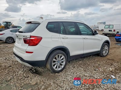 Trzecie zdjęcie samochodu z tyłu: 2017 BMW X3 XDRIVE28I VIN:5UXWX9C32H0W79733 - miniatura