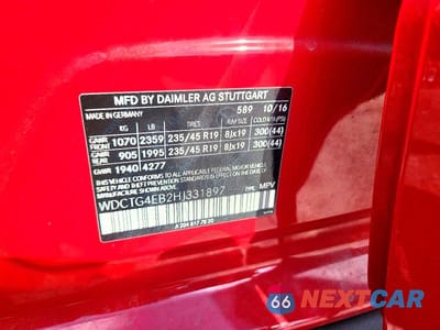 Zdjęcie 14 z 14 samochodu: 2017 MERCEDES-BENZ GLA 250 VIN:WDCTG4EB2HJ331897 - miniatura