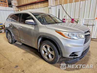 Czwarte zdjęcie samochodu z boku: 2014 TOYOTA HIGHLANDER LIMITED PLATINUM VIN:5TDDKRFH8ES033958 - miniatura