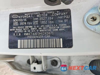 Zdjęcie 12 z 12 samochodu: 2017 HYUNDAI ACCENT SE VIN:KMHCT4AE0HU242471 - miniatura