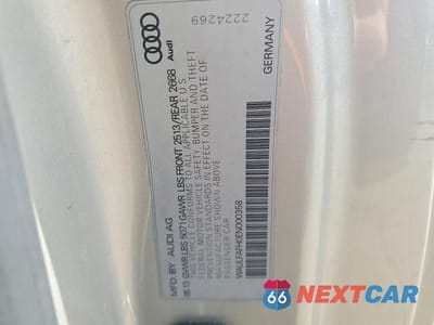 Zdjęcie 12 z 12 samochodu: 2014 AUDI A5 PREMIUM PLUS VIN:WAULFAFH0EN000358 - miniatura