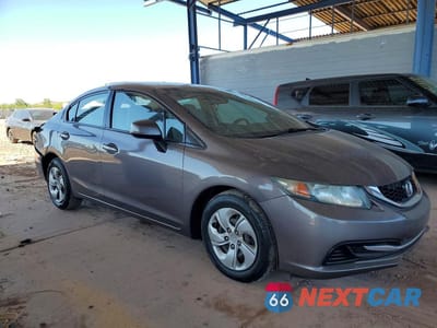 Czwarte zdjęcie samochodu z boku: 2013 HONDA CIVIC LX VIN:19XFB2F54DE090298 - miniatura