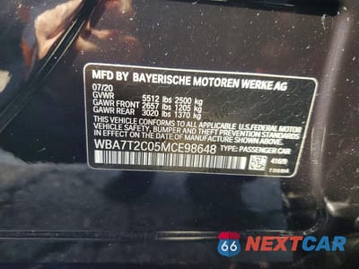 Zdjęcie 13 z 13 samochodu: 2021 BMW 740 I VIN:WBA7T2C05MCE98648 - miniatura
