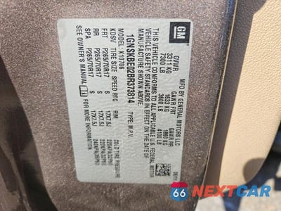 Zdjęcie 13 z 13 samochodu: 2011 CHEVROLET TAHOE K1500 LT VIN:1GNSKBE02BR373814 - miniatura