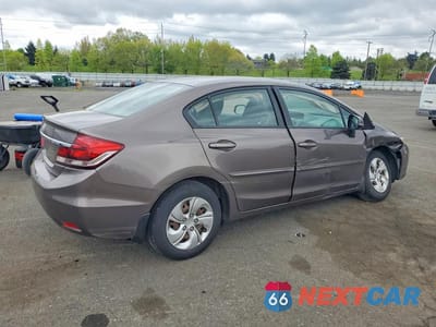 Trzecie zdjęcie samochodu z tyłu: 2013 HONDA CIVIC LX VIN:2HGFB2F54DH558553 - miniatura