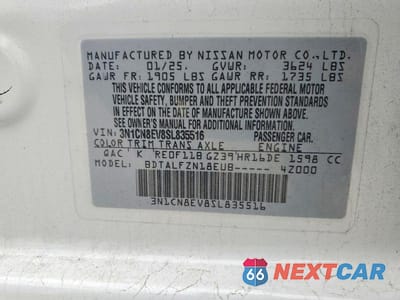 Zdjęcie 13 z 13 samochodu: 2025 NISSAN VERSA SV VIN:3N1CN8EV8SL835516 - miniatura