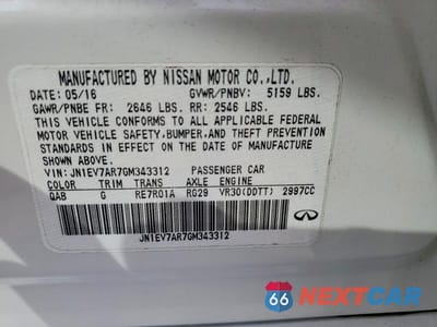 Zdjęcie 12 z 12 samochodu: 2016 INFINITI Q50 3.0T PREMIUM VIN:JN1EV7AR7GM343312 - miniatura