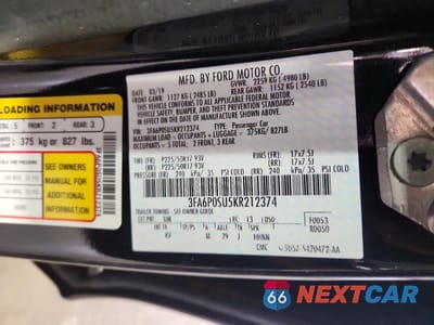 Zdjęcie 13 z 13 samochodu: 2019 FORD FUSION TITANIUM VIN:3FA6P0SU5KR212374 - miniatura