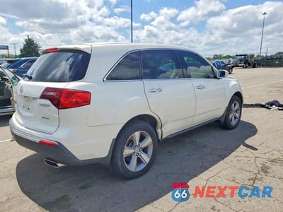 Trzecie zdjęcie samochodu z tyłu: 2012 ACURA MDX TECHNOLOGY VIN:2HNYD2H31CH534684 - miniatura