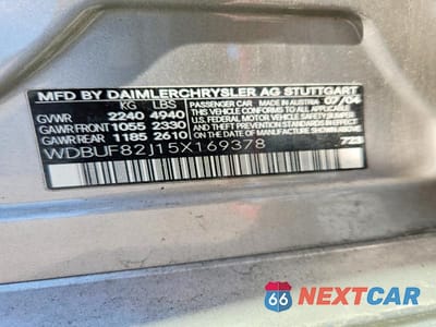 Zdjęcie 13 z 13 samochodu: 2005 MERCEDES-BENZ E 320 4MATIC VIN:WDBUF82J15X169378 - miniatura