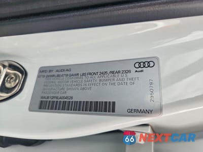 Zdjęcie 12 z 12 samochodu: 2020 AUDI S3 PREMIUM VIN:WAUB1GFF8LA004528 - miniatura