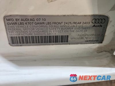 Zdjęcie 12 z 12 samochodu: 2011 AUDI A4 PREMIUM VIN:WAUAFAFL1BN010372 - miniatura