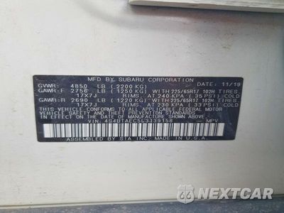 Zdjęcie 13 z 13 samochodu: 2020 SUBARU OUTBACK PREMIUM VIN:4S4BTAEC5L3139158 - miniatura