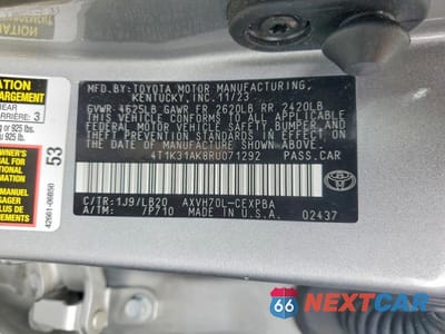 Zdjęcie 12 z 12 samochodu: 2024 TOYOTA CAMRY XSE VIN:4T1K31AK8RU071292 - miniatura