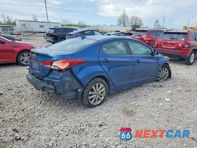 Trzecie zdjęcie samochodu z tyłu: 2014 HYUNDAI ELANTRA SE VIN:KMHDH4AE1EU154627 - miniatura