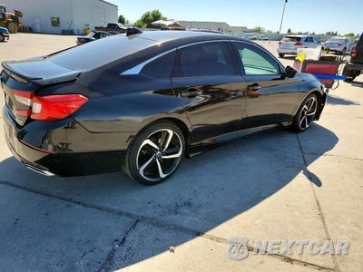 Trzecie zdjęcie samochodu z tyłu: 2018 HONDA ACCORD SPORT VIN:1HGCV1F36JA145689 - miniatura