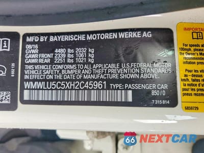 Zdjęcie 13 z 13 samochodu: 2017 MINI COOPER S CLUBMAN ALL4 VIN:WMWLU5C5XH2C45961 - miniatura