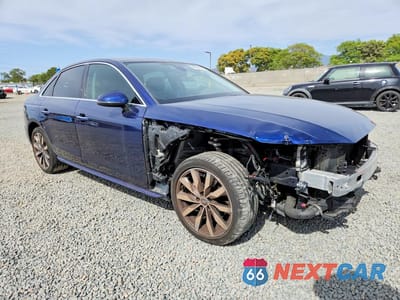 Czwarte zdjęcie samochodu z boku: 2020 AUDI A4 PREMIUM PLUS VIN:WAUHMAF45LA042957 - miniatura