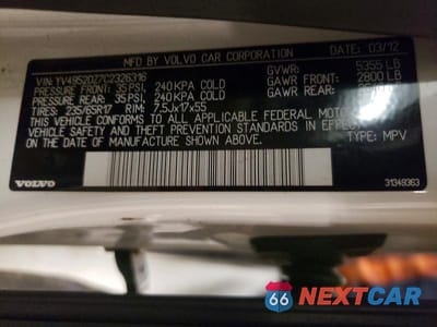 Zdjęcie 14 z 14 samochodu: 2012 VOLVO XC60 3.2 VIN:YV4952DZ7C2326316 - miniatura