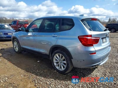 Drugie zdjęcie samochodu z przodu: 2013 BMW X3 XDRIVE28I VIN:5UXWX9C51D0A12943 - miniatura