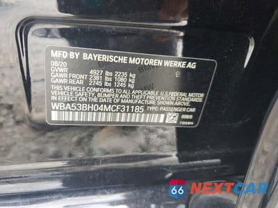 Zdjęcie 12 z 12 samochodu: 2021 BMW 530 I VIN:WBA53BH04MCF31185 - miniatura