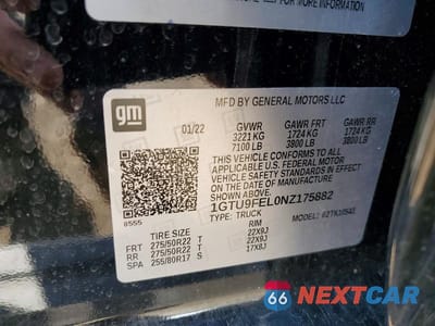 Zdjęcie 12 z 12 samochodu: 2022 GMC SIERRA LIMITED K1500 DENALI VIN:1GTU9FEL0NZ175882 - miniatura