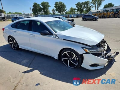 Czwarte zdjęcie samochodu z boku: 2022 HONDA ACCORD SPORT VIN:1HGCV1F3XNA008356 - miniatura