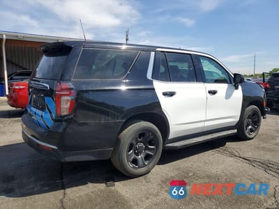 Trzecie zdjęcie samochodu z tyłu: 2023 CHEVROLET TAHOE COMMERCIAL 4WD VIN:1GBSKLED1PR128886 - miniatura