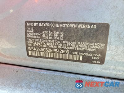Zdjęcie 12 z 12 samochodu: 2014 BMW 328 XI SULEV VIN:WBA3B5C52EP542899 - miniatura