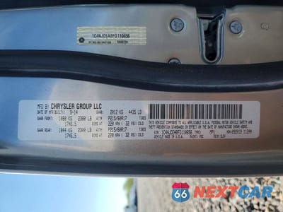 Zdjęcie 12 z 12 samochodu: 2015 JEEP COMPASS LATITUDE VIN:1C4NJCEA8FD110656 - miniatura