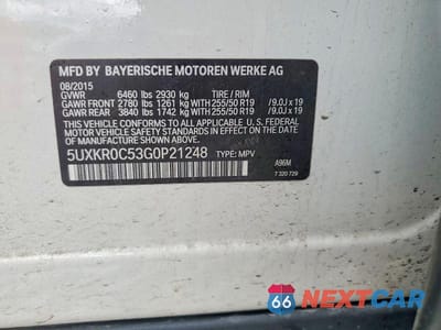 Zdjęcie 13 z 13 samochodu: 2016 BMW X5 XDRIVE35I VIN:5UXKR0C53G0P21248 - miniatura