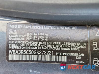 Zdjęcie 12 z 12 samochodu: 2016 BMW 435 XI VIN:WBA3R5C50GK373221 - miniatura