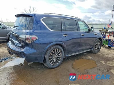 Trzecie zdjęcie samochodu z tyłu: 2017 INFINITI QX80 LIMITED VIN:JN8AZ2NE9H9160917 - miniatura