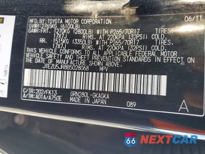 Zdjęcie 13 z 13 samochodu: 2011 TOYOTA 4RUNNER SR5 VIN:JTEZU5JR8B5028068 - miniatura