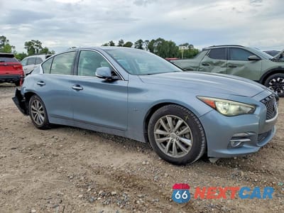 Czwarte zdjęcie samochodu z boku: 2015 INFINITI Q50 PREMIUM VIN:JN1BV7AP9FM339309 - miniatura