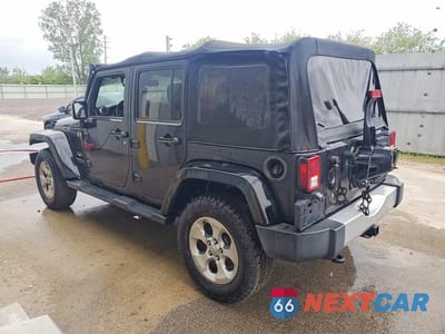 Drugie zdjęcie samochodu z przodu: 2015 JEEP WRANGLER UNLIMITED SAHARA VIN:1C4HJWEG6FL528447 - miniatura