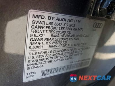 Zdjęcie 13 z 13 samochodu: 2019 AUDI Q7 PRESTIGE VIN:WA1VAAF72KD020396 - miniatura